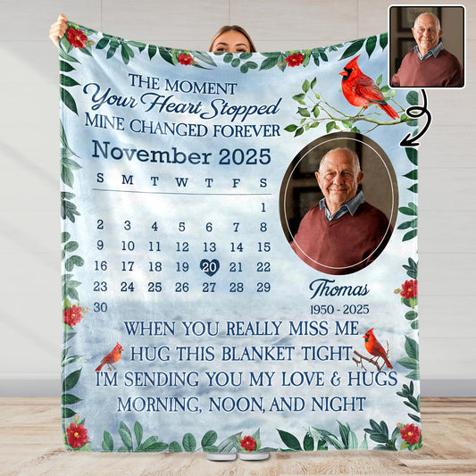 The Moment Your Heart Stopped, Calendar & Cardinal Bird Design