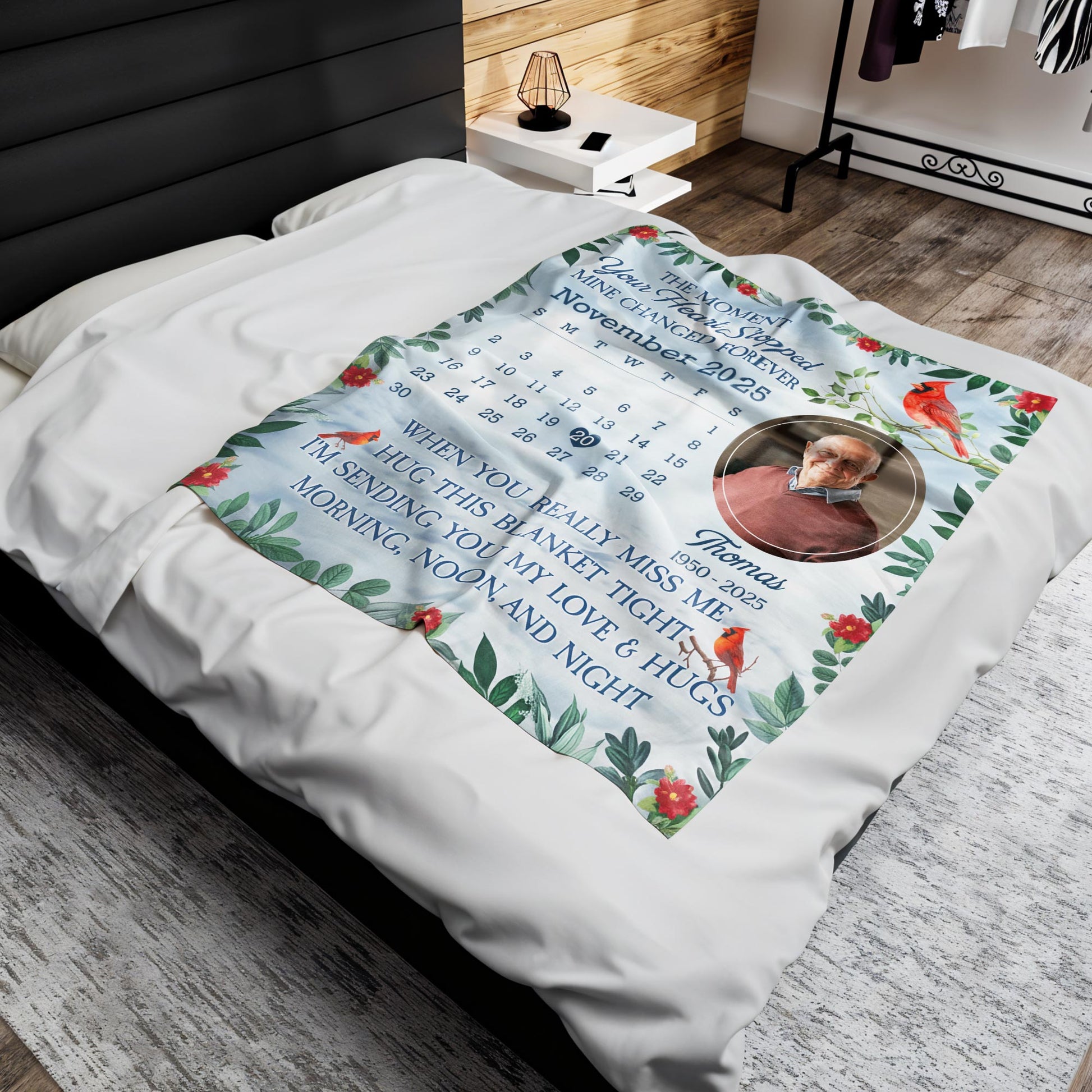 The Moment Your Heart Stopped, Calendar & Cardinal Bird Design