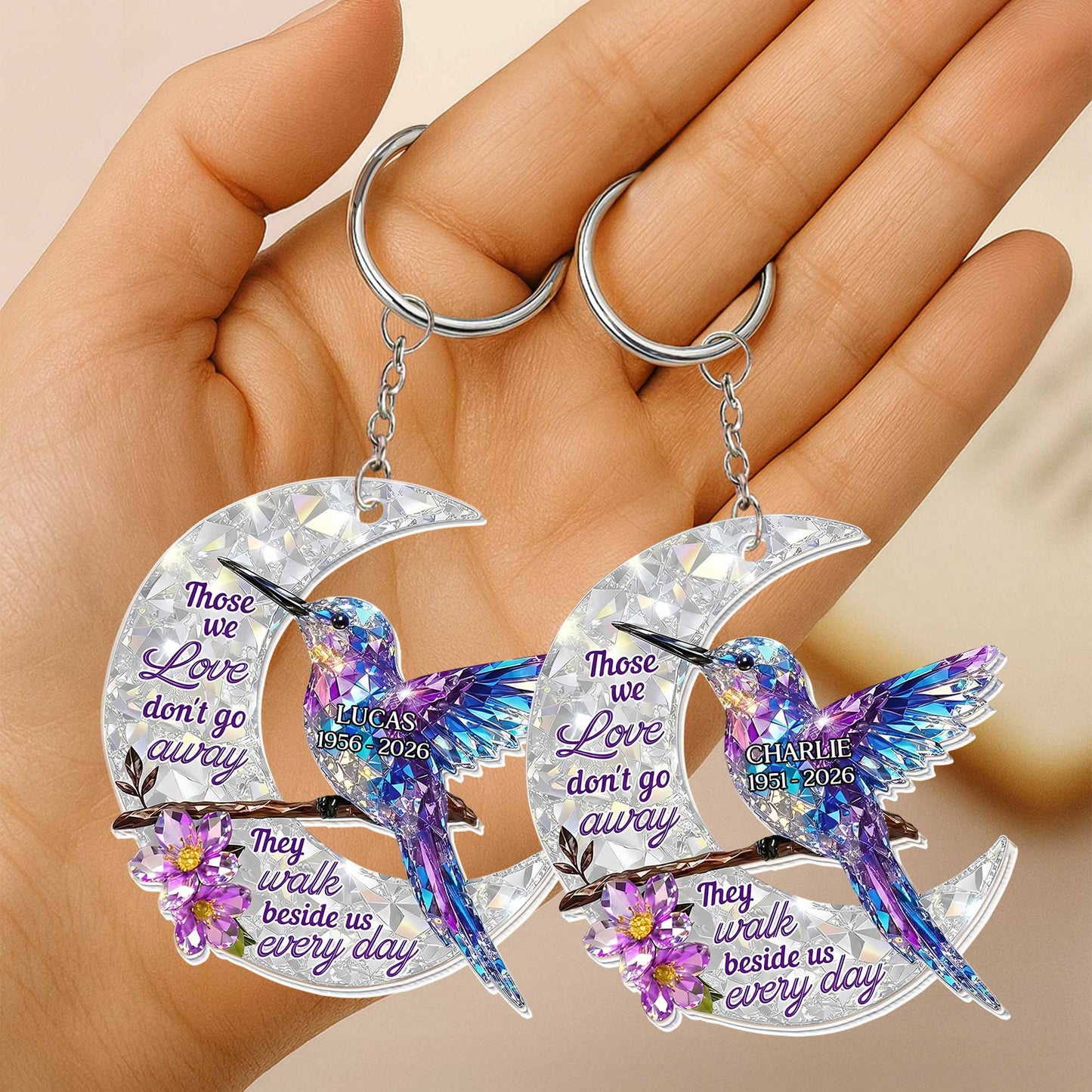 Those We Love Don't Go Away, Hummingbird and Moon Design