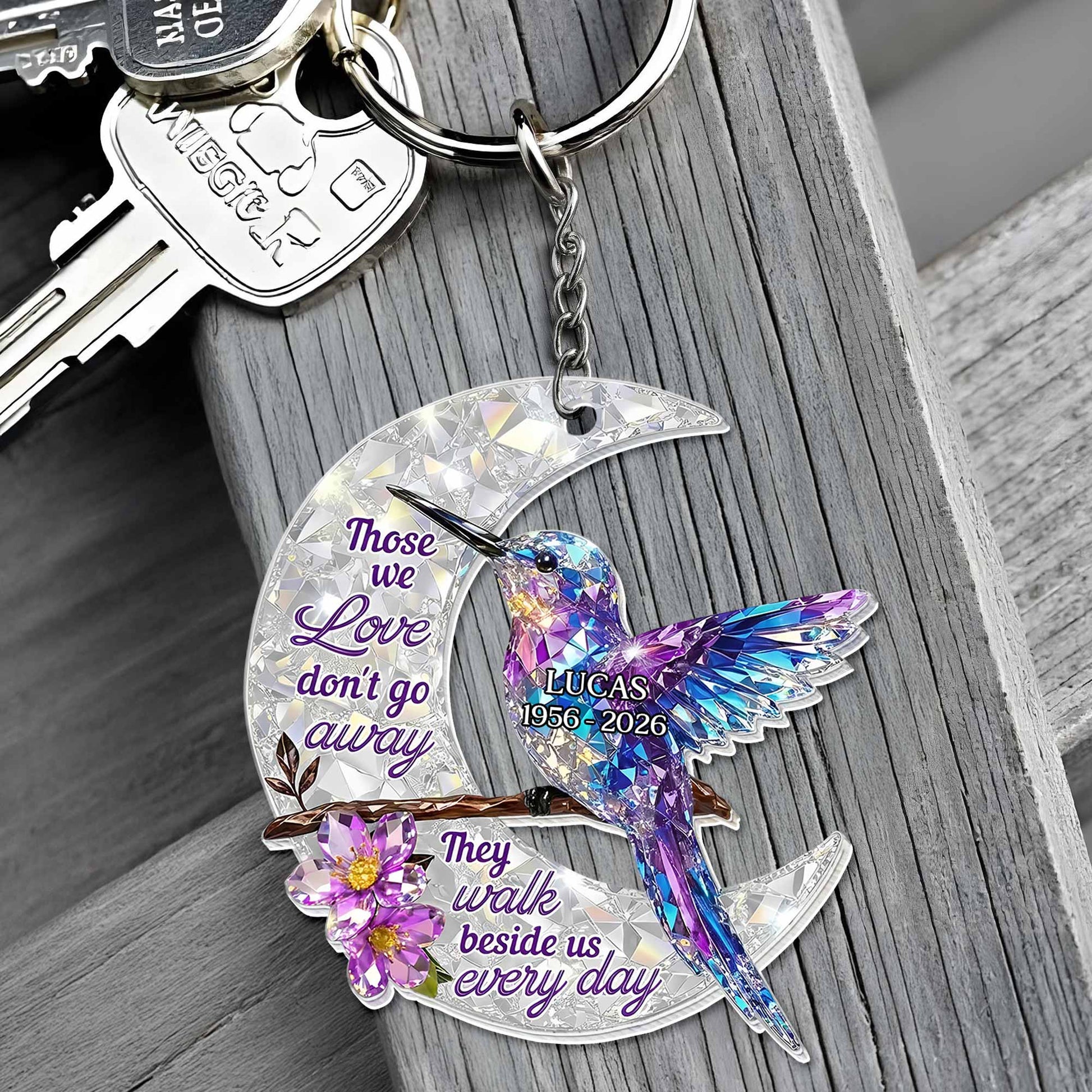 Those We Love Don't Go Away, Hummingbird and Moon Design