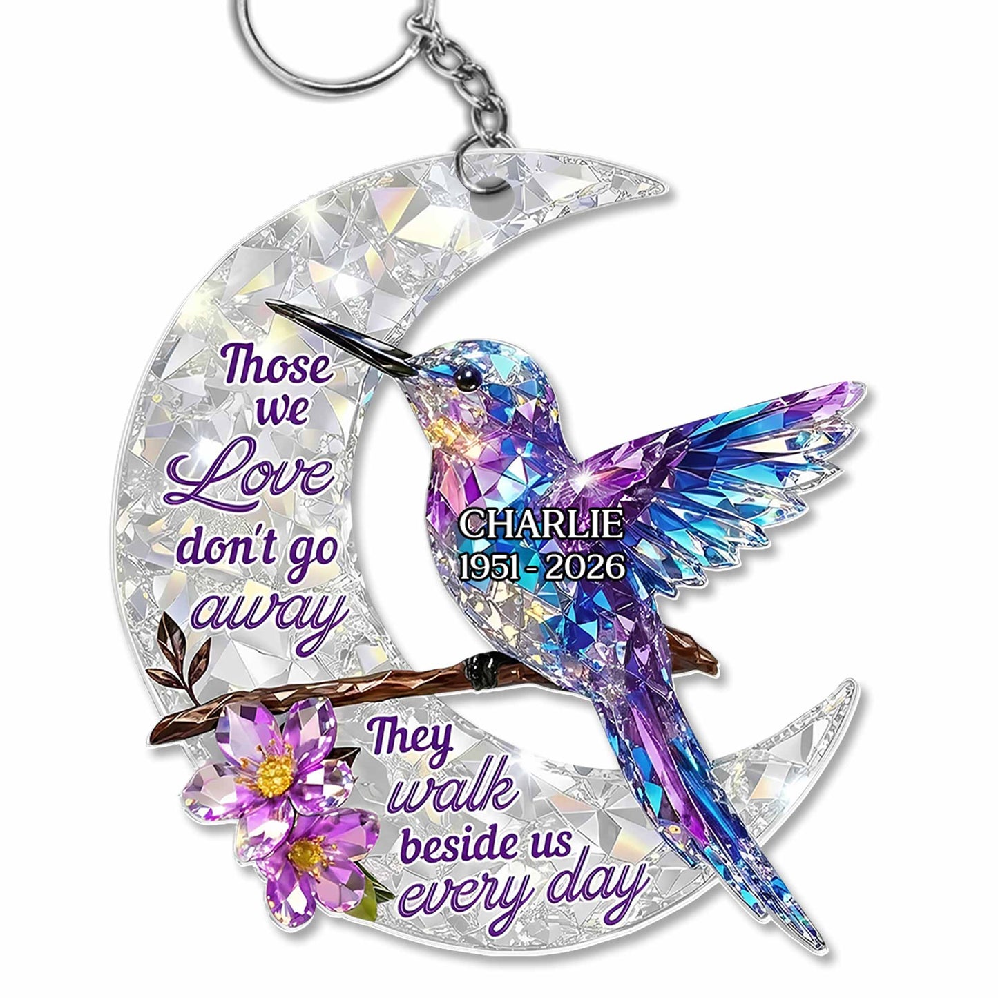 Those We Love Don't Go Away, Hummingbird and Moon Design