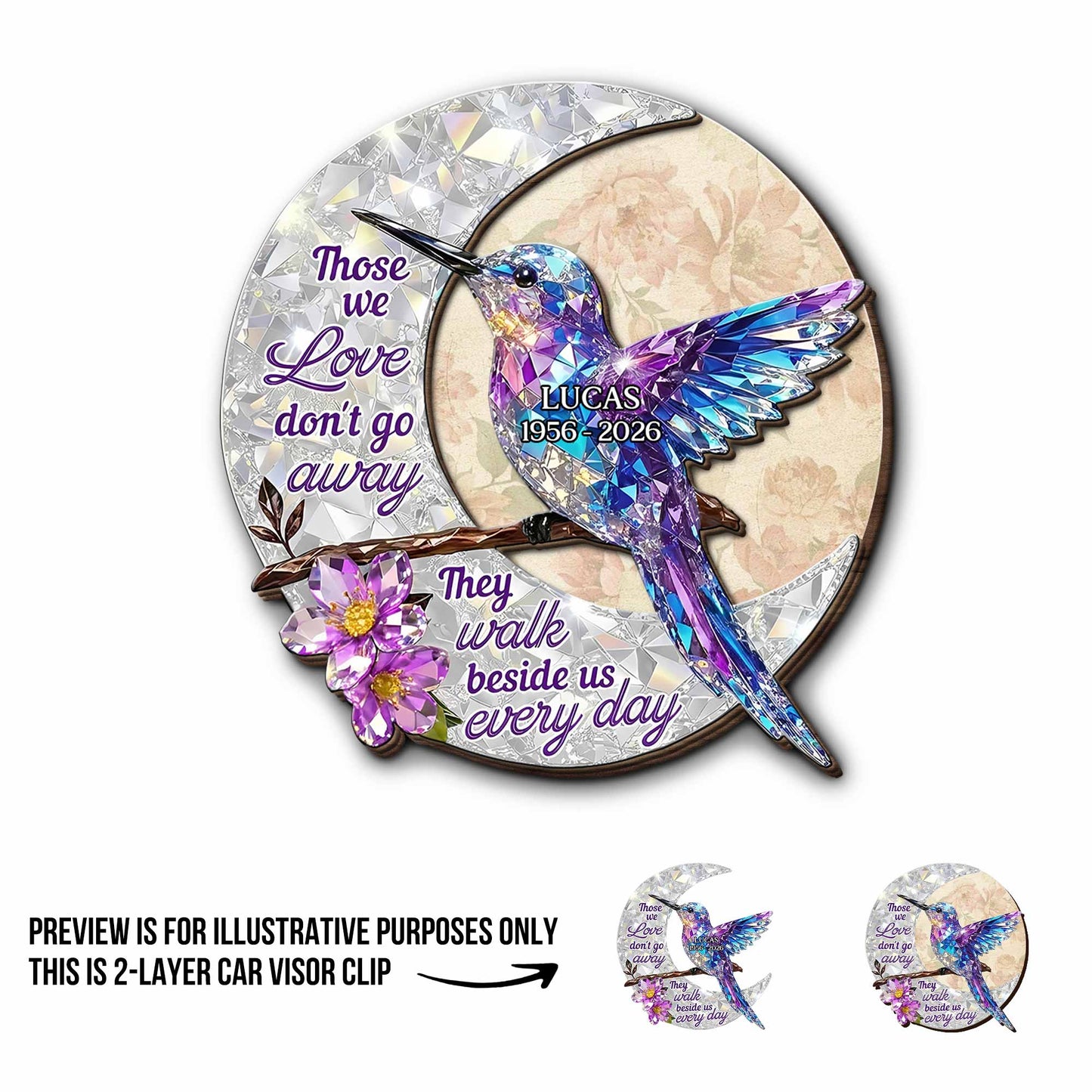 Those We Love Don't Go Away, Hummingbird And Flowers