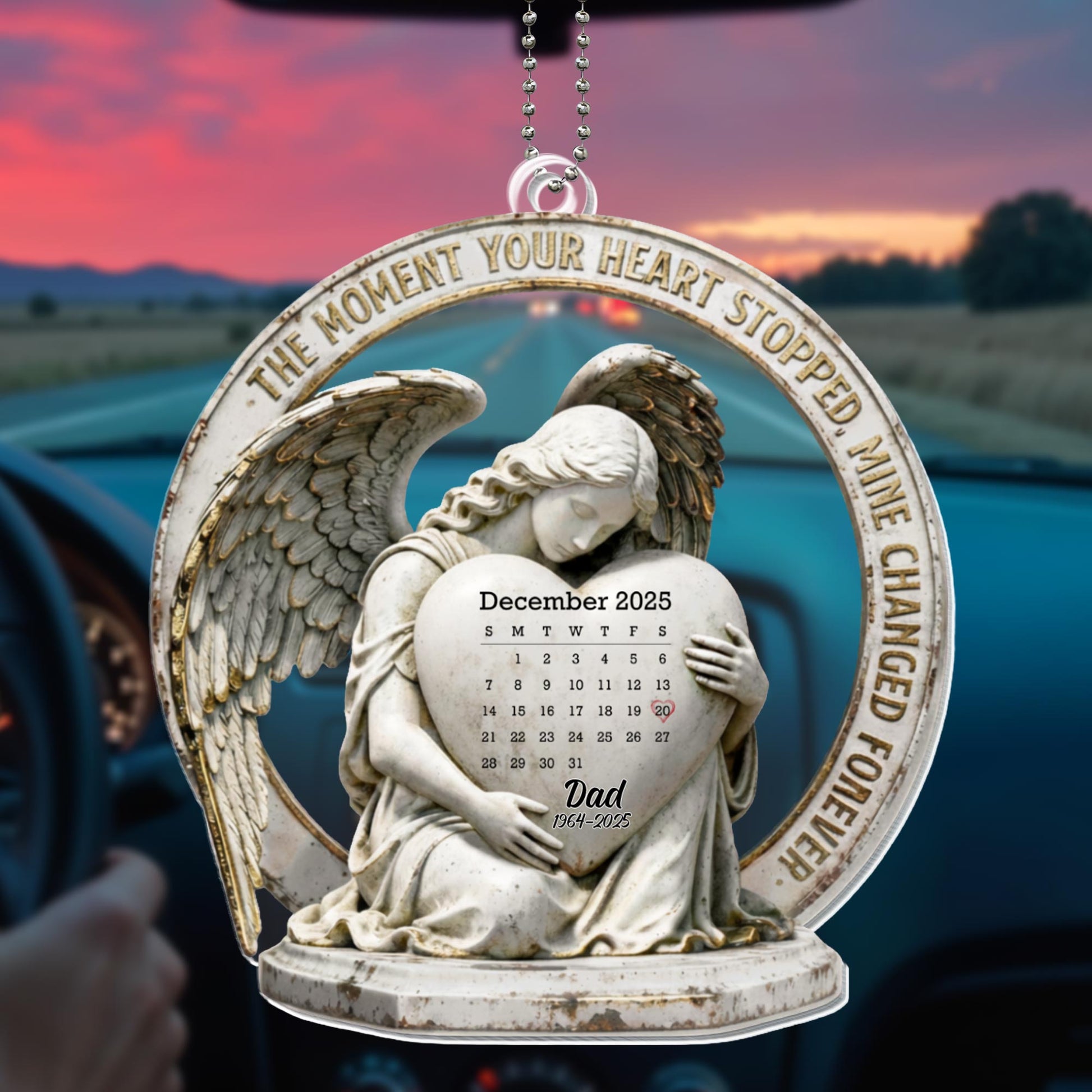 The Moment Your Heart Stopped, Angel And Calendar Design