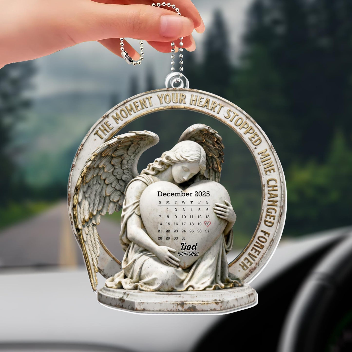 The Moment Your Heart Stopped, Angel And Calendar Design