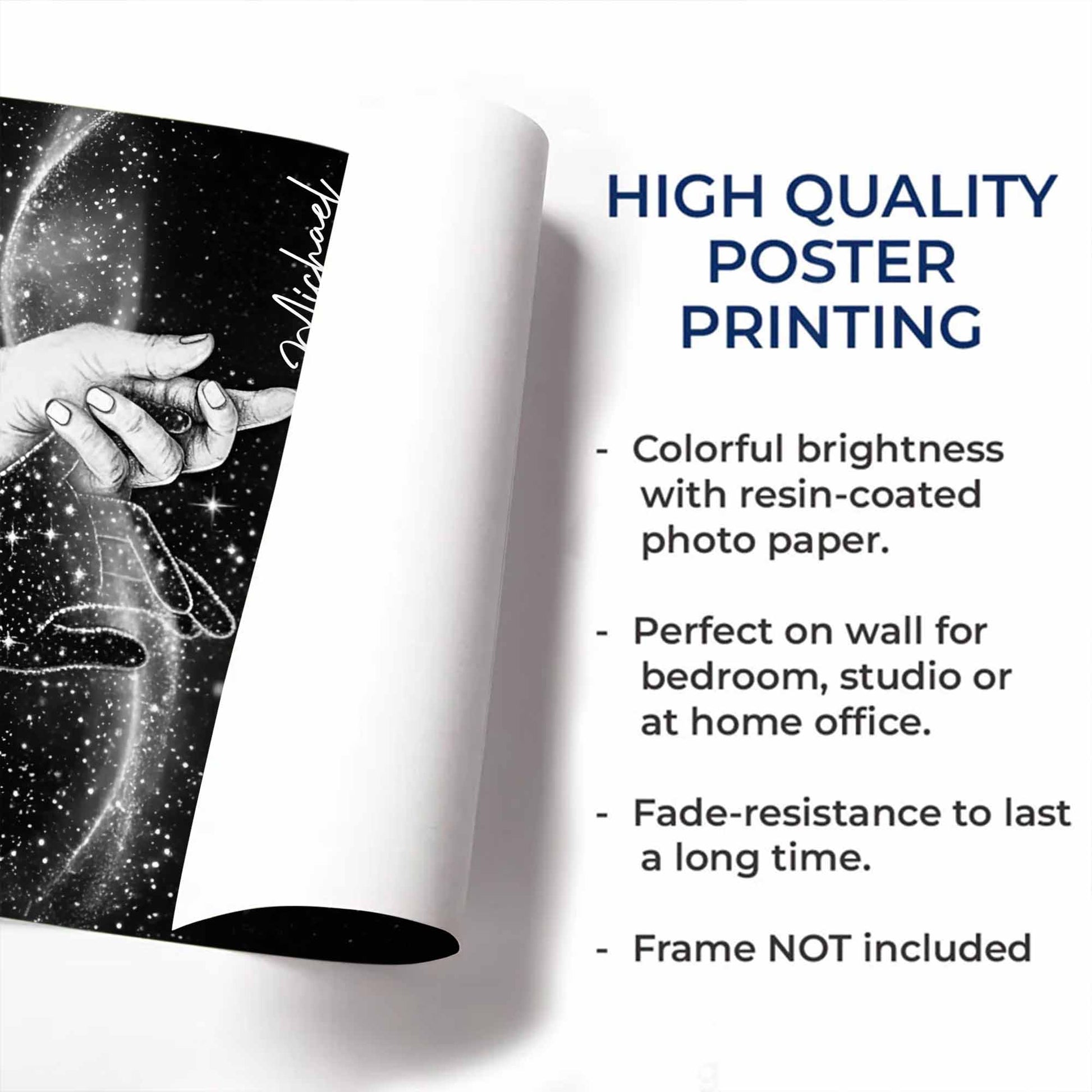 I Love You To The Moon, Stars And Moon Poster