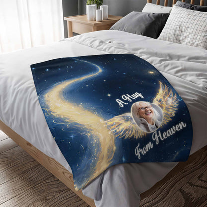 A Hug From Heaven With Stars And Wings