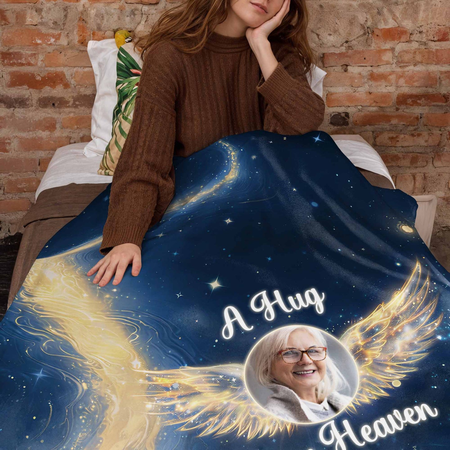A Hug From Heaven With Stars And Wings