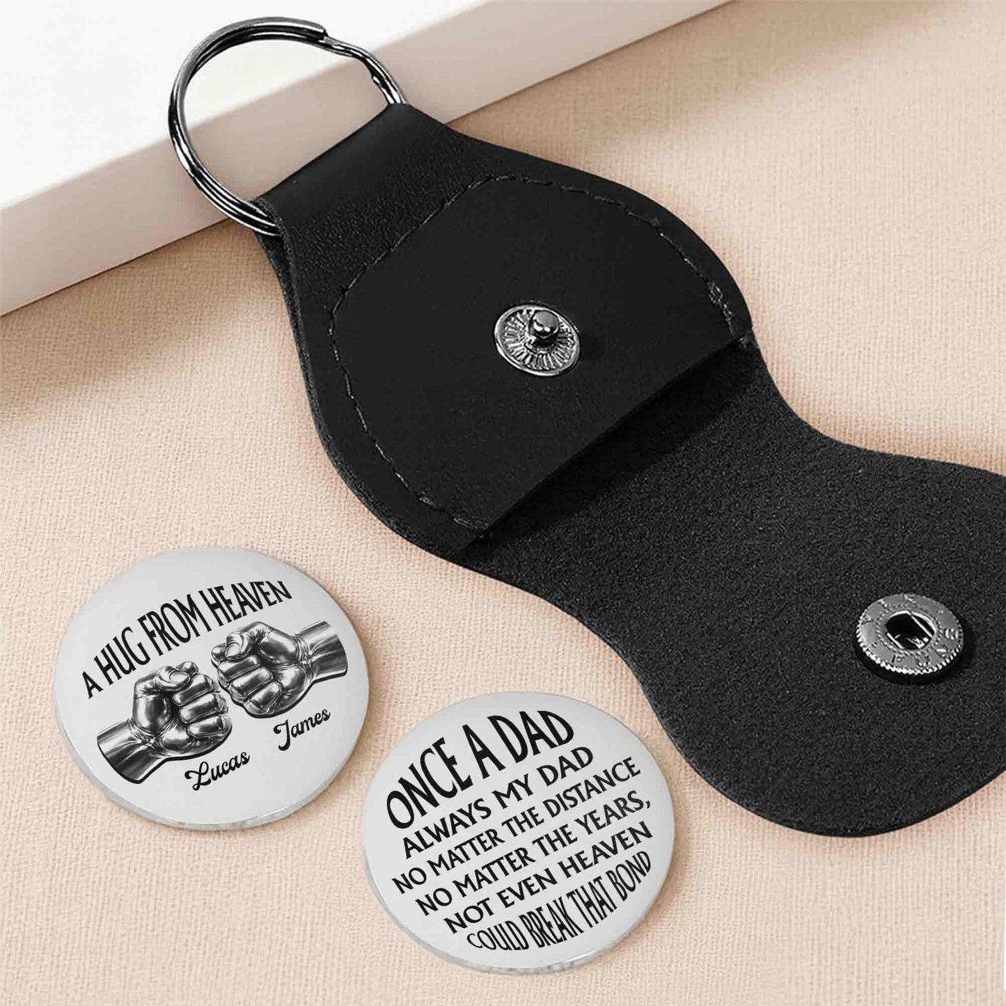 A Hug From Heaven Once A Dad Always My Dad Fist Bump