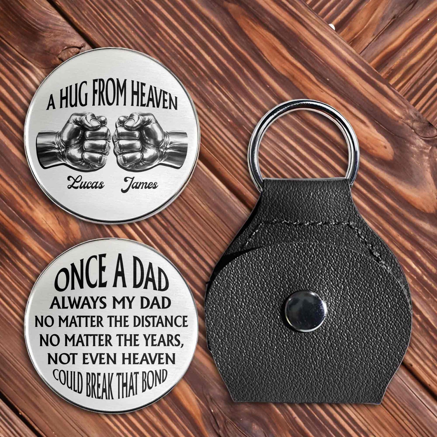 A Hug From Heaven Once A Dad Always My Dad Fist Bump