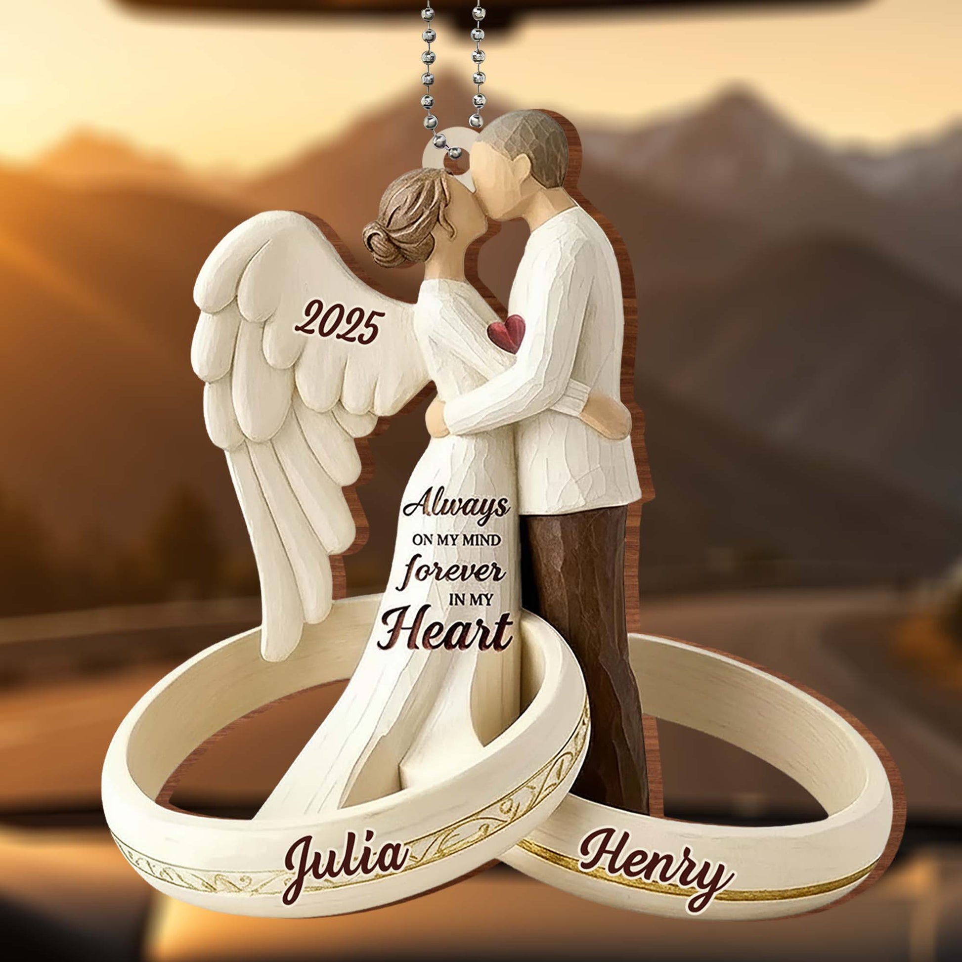 Always On My Mind Forever In My Heart, Couple With Angel Wings