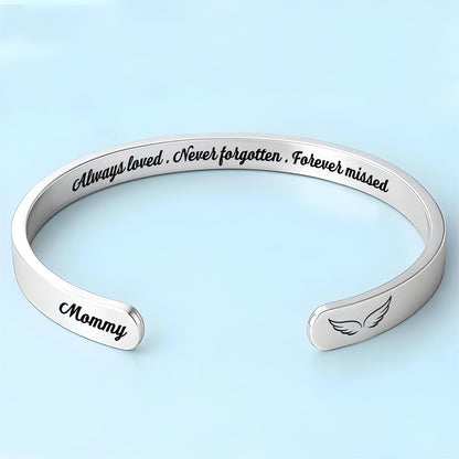 Always Loved, Angel Wings Memorial Bracelet
