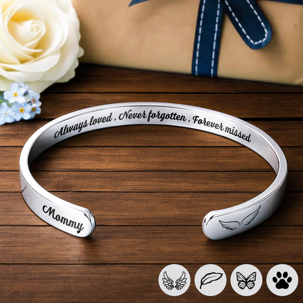 Always Loved, Angel Wings Memorial Bracelet