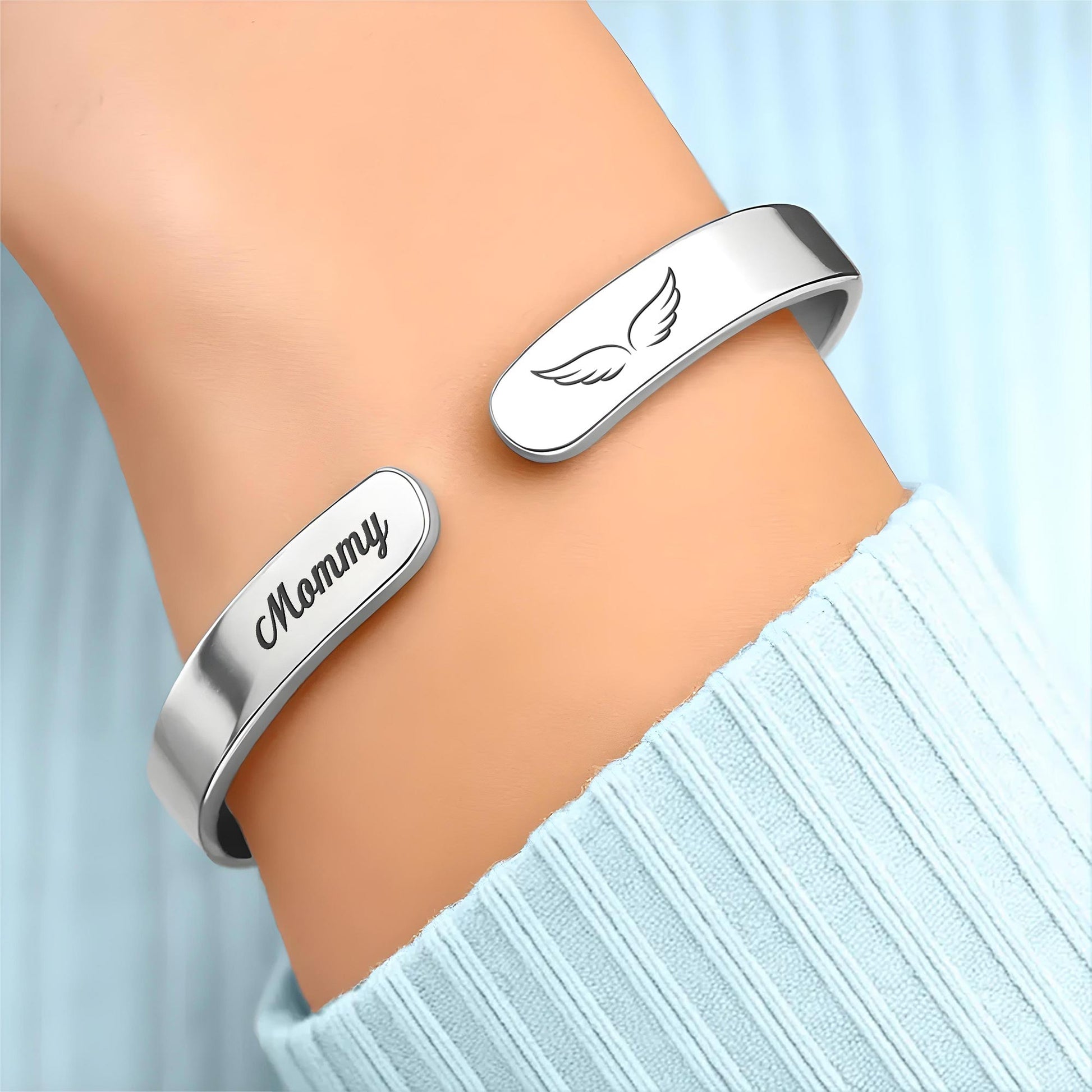 Always Loved, Angel Wings Memorial Bracelet