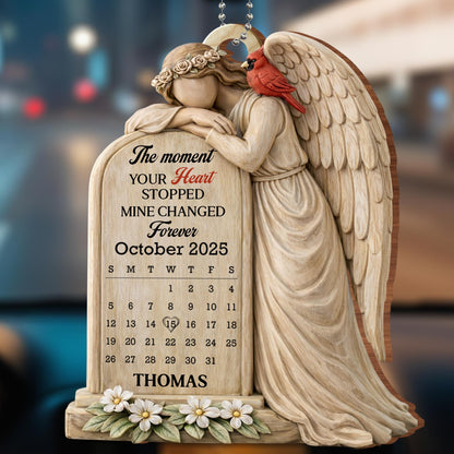 The Moment Your Heart Stopped, Angel And Cardinal Memorial Ornament