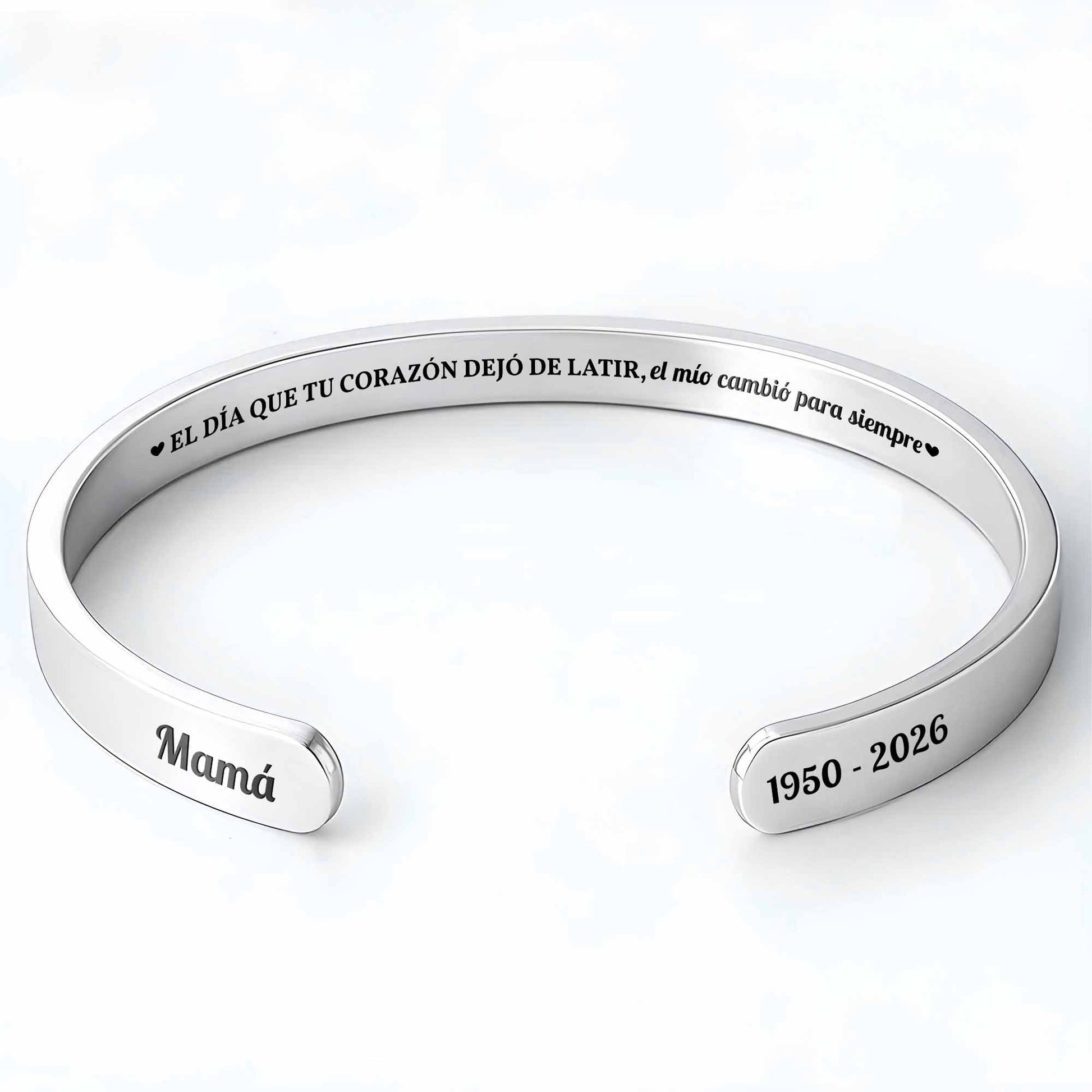 El Día Que Tu Corazón Dejó De Latir Mamá Heart Bracelet