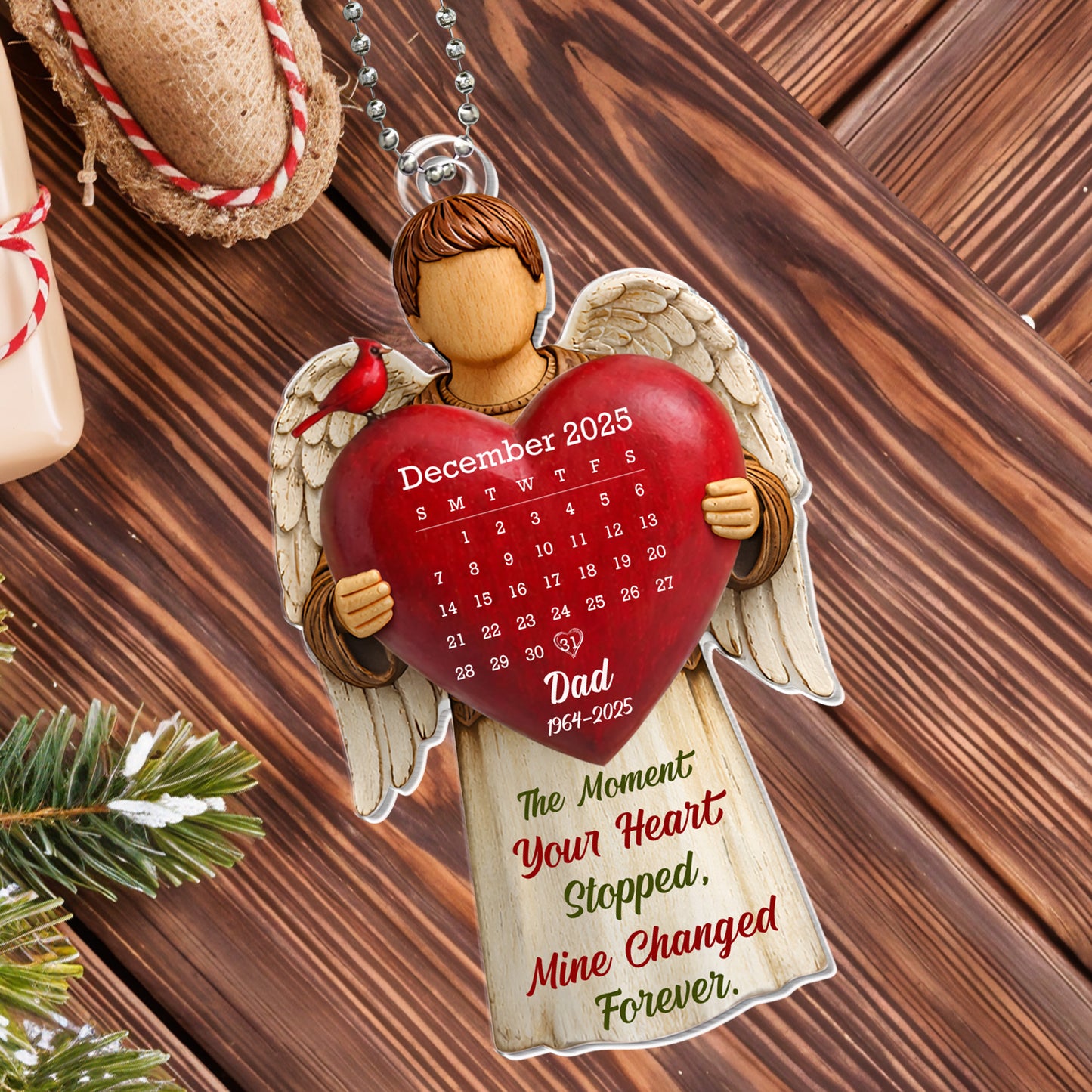 The Moment Your Heart Stopped, Angel Holding Heart