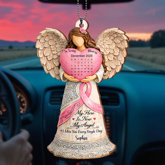 My Hero Is Now My Angel Memorial Ornament