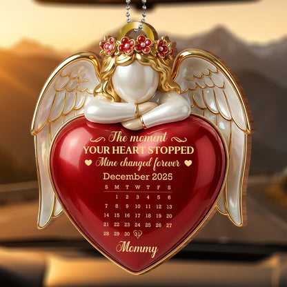 The Moment Your Heart Stopped, Angel Heart Calendar Ornament
