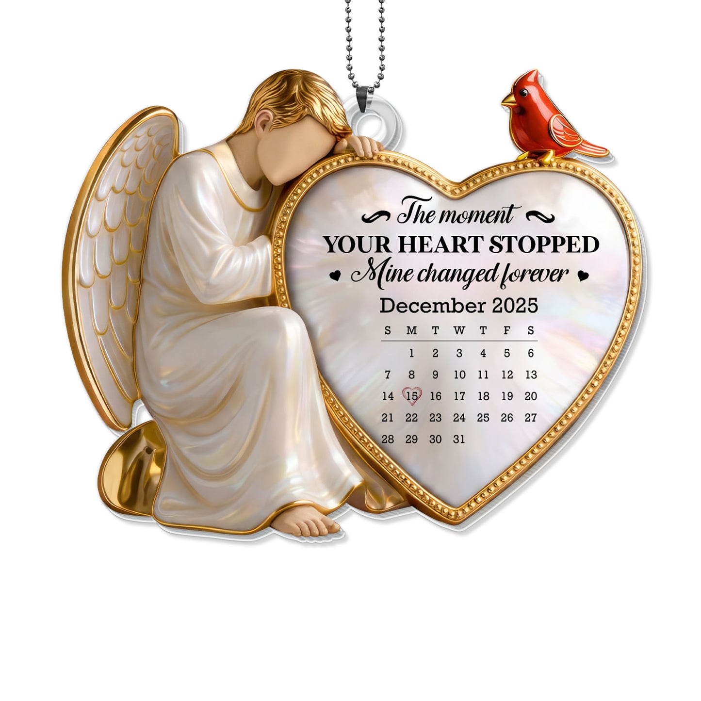 The Moment Your Heart Stopped, Angel And Heart Ornament