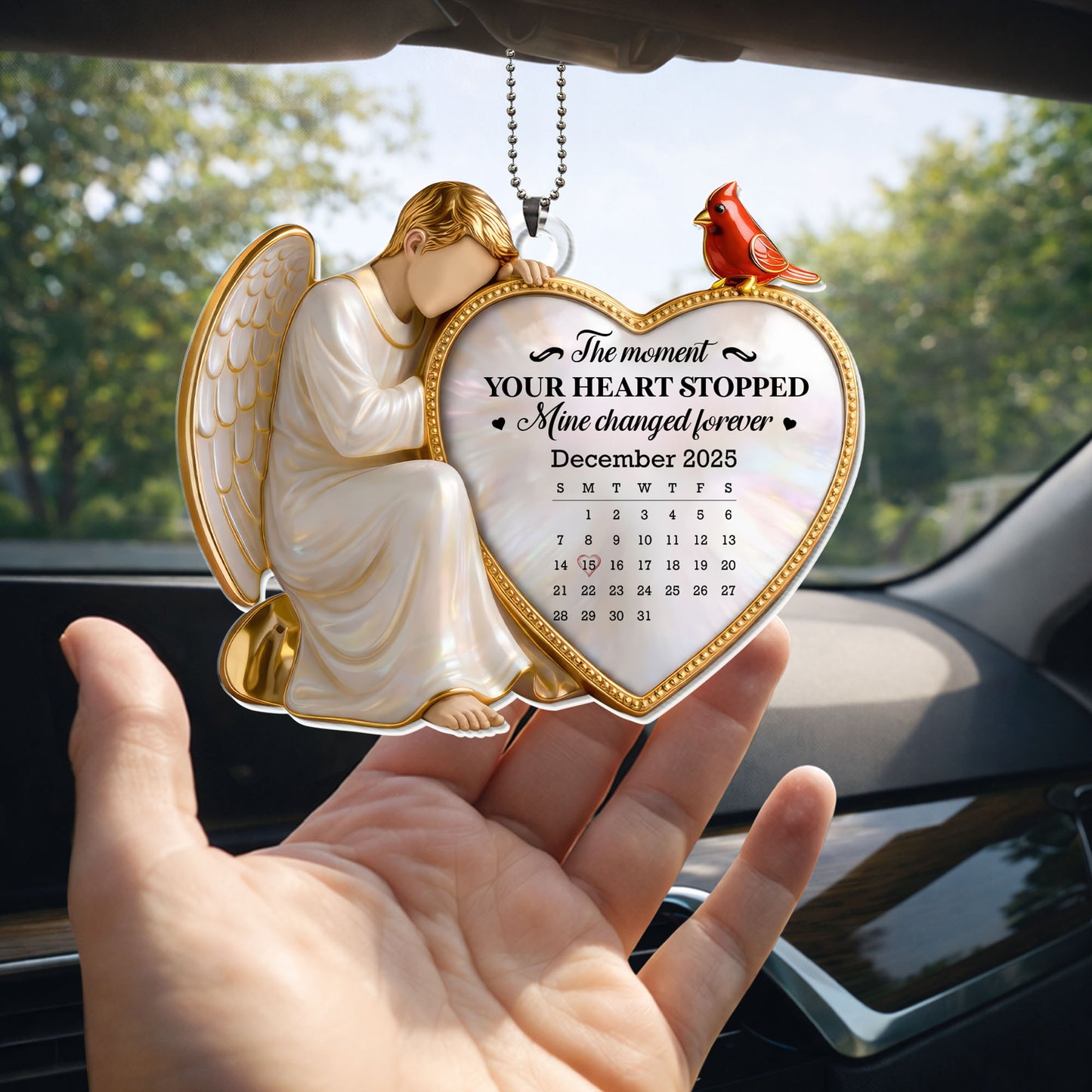 The Moment Your Heart Stopped, Angel And Heart Ornament