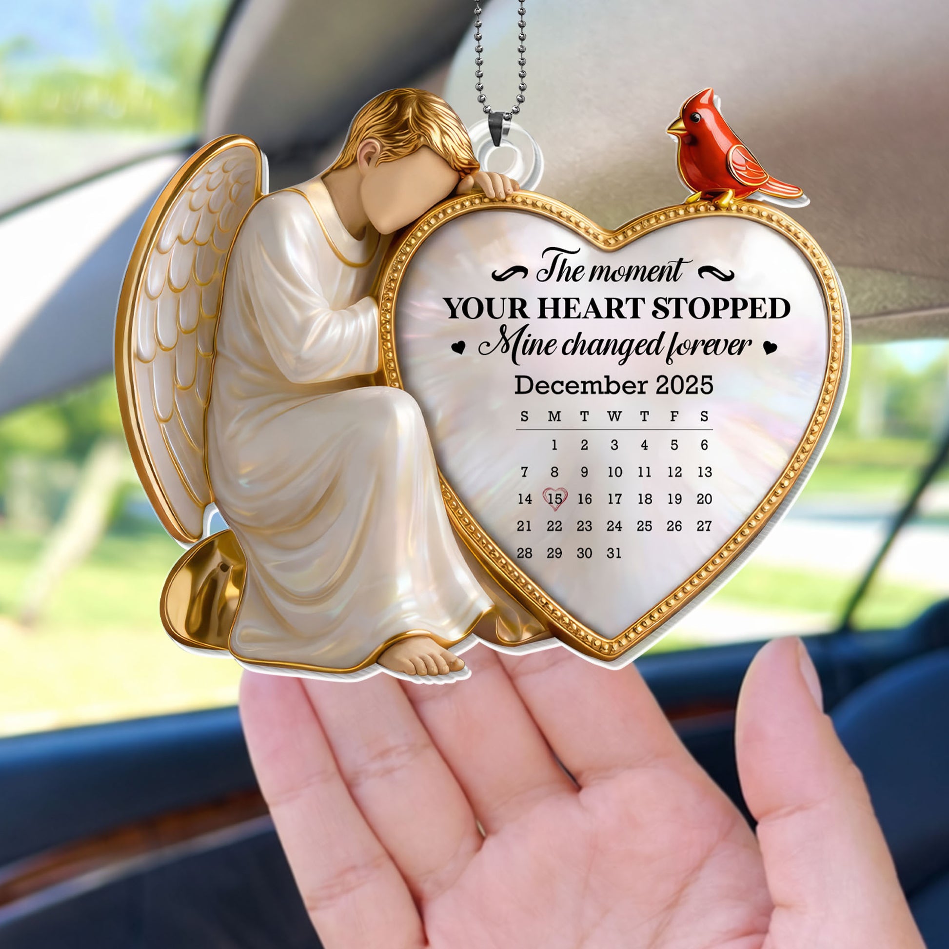 The Moment Your Heart Stopped, Angel And Heart Ornament
