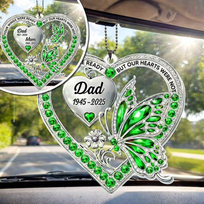Our Wings Were Ready, Butterfly And Heart Ornament