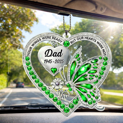 Our Wings Were Ready, Butterfly And Heart Ornament