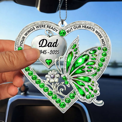 Our Wings Were Ready, Butterfly And Heart Ornament