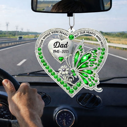 Our Wings Were Ready, Butterfly And Heart Ornament