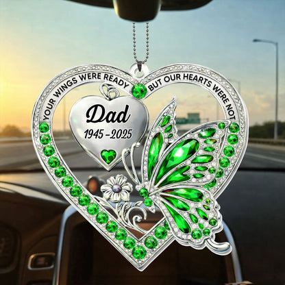 Our Wings Were Ready, Butterfly And Heart Ornament