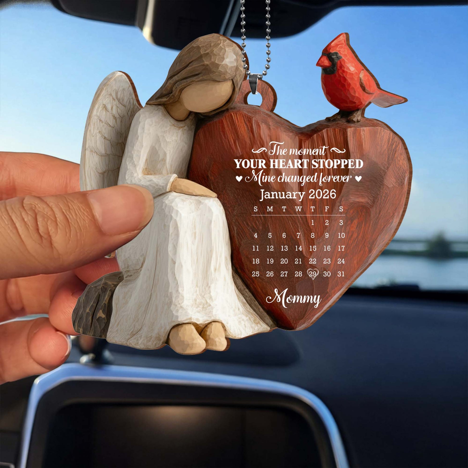 The Moment Our Heart Stopped Heart Calendar Angel Cardinal
