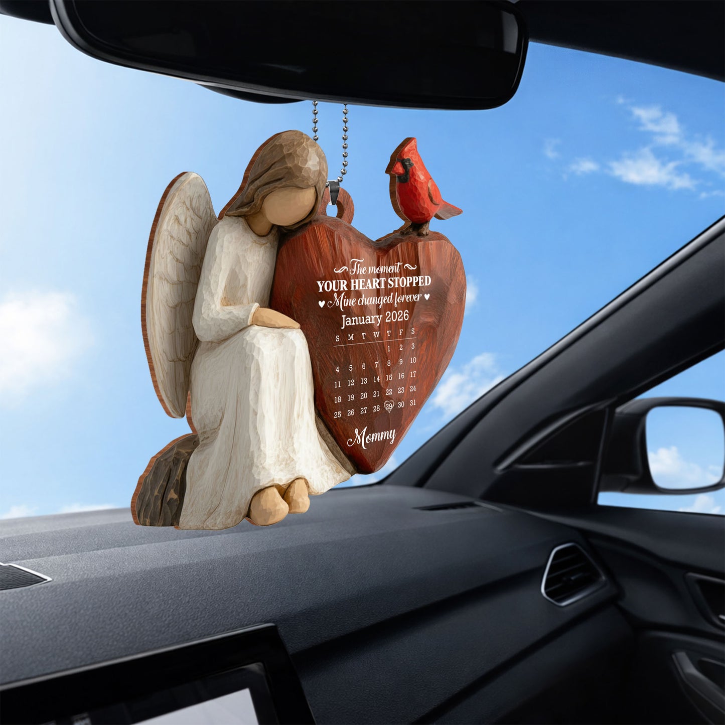 The Moment Our Heart Stopped Heart Calendar Angel Cardinal