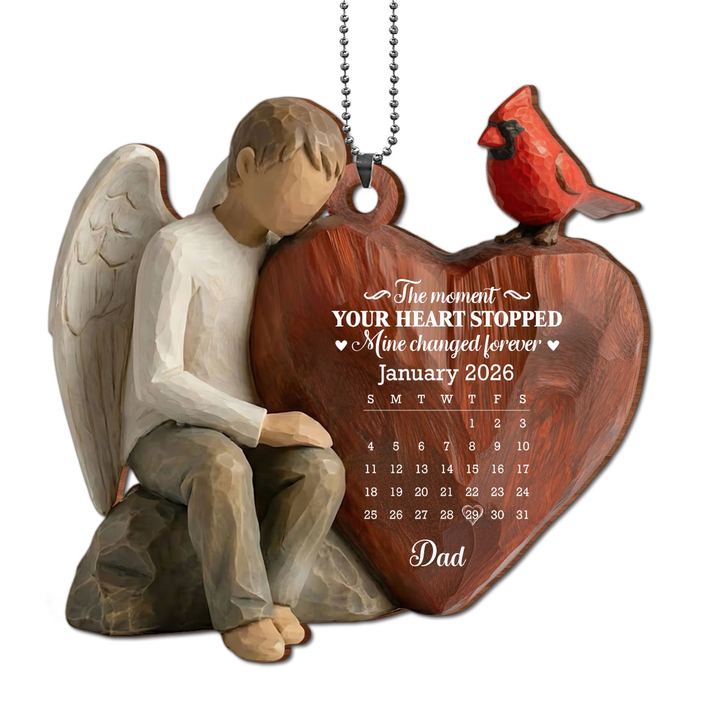 The Moment Your Heart Stopped, Angel And Cardinal Heart Calendar