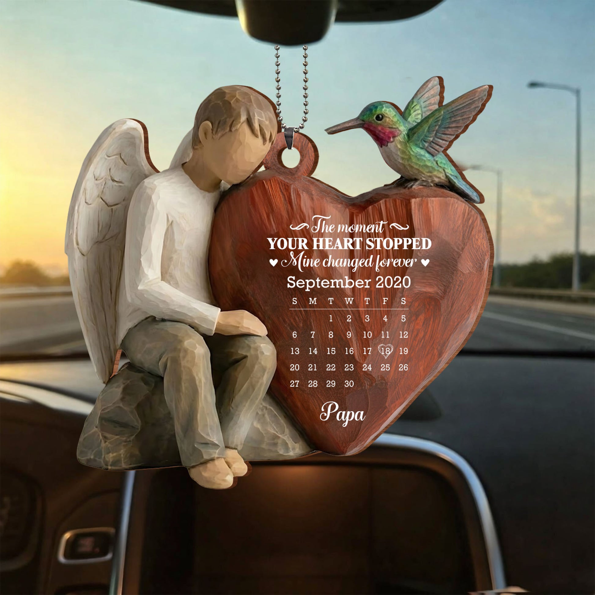 The Moment Your Heart Stopped, Angel And Cardinal Heart Calendar