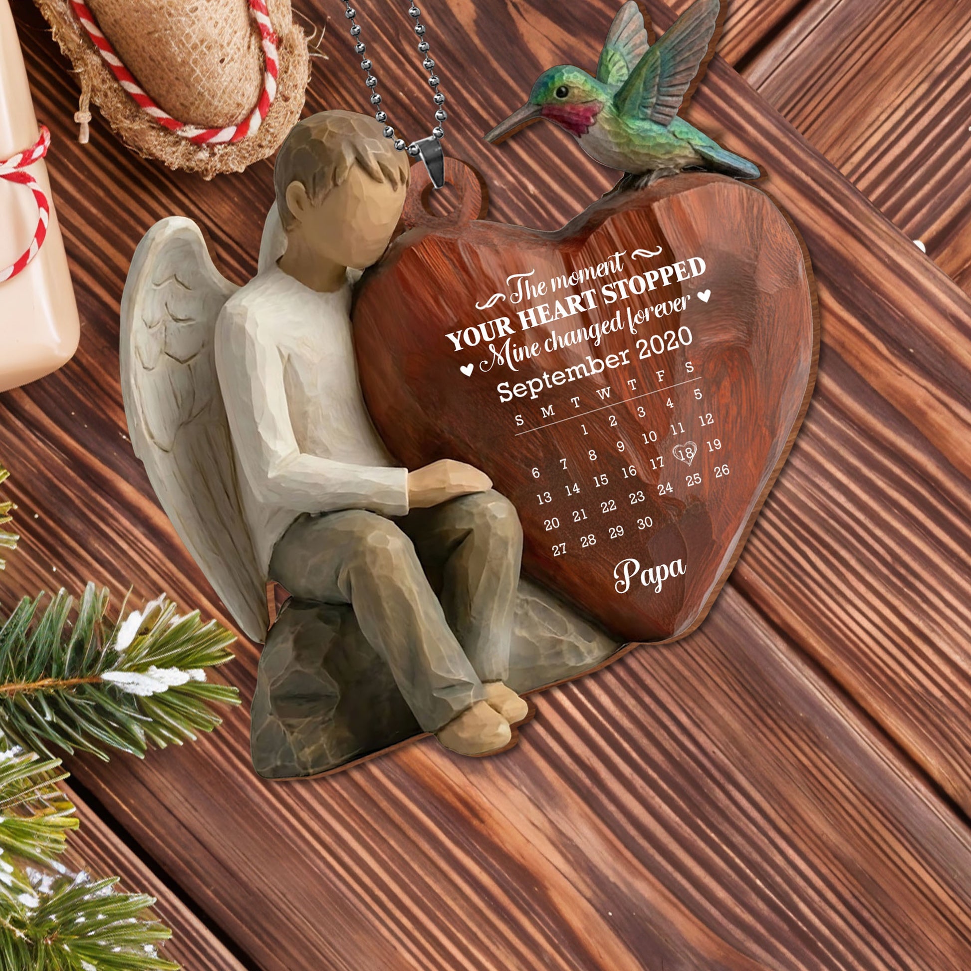 The Moment Your Heart Stopped, Angel And Cardinal Heart Calendar