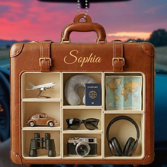 Capture Your Adventures, Travel Essentials Ornament