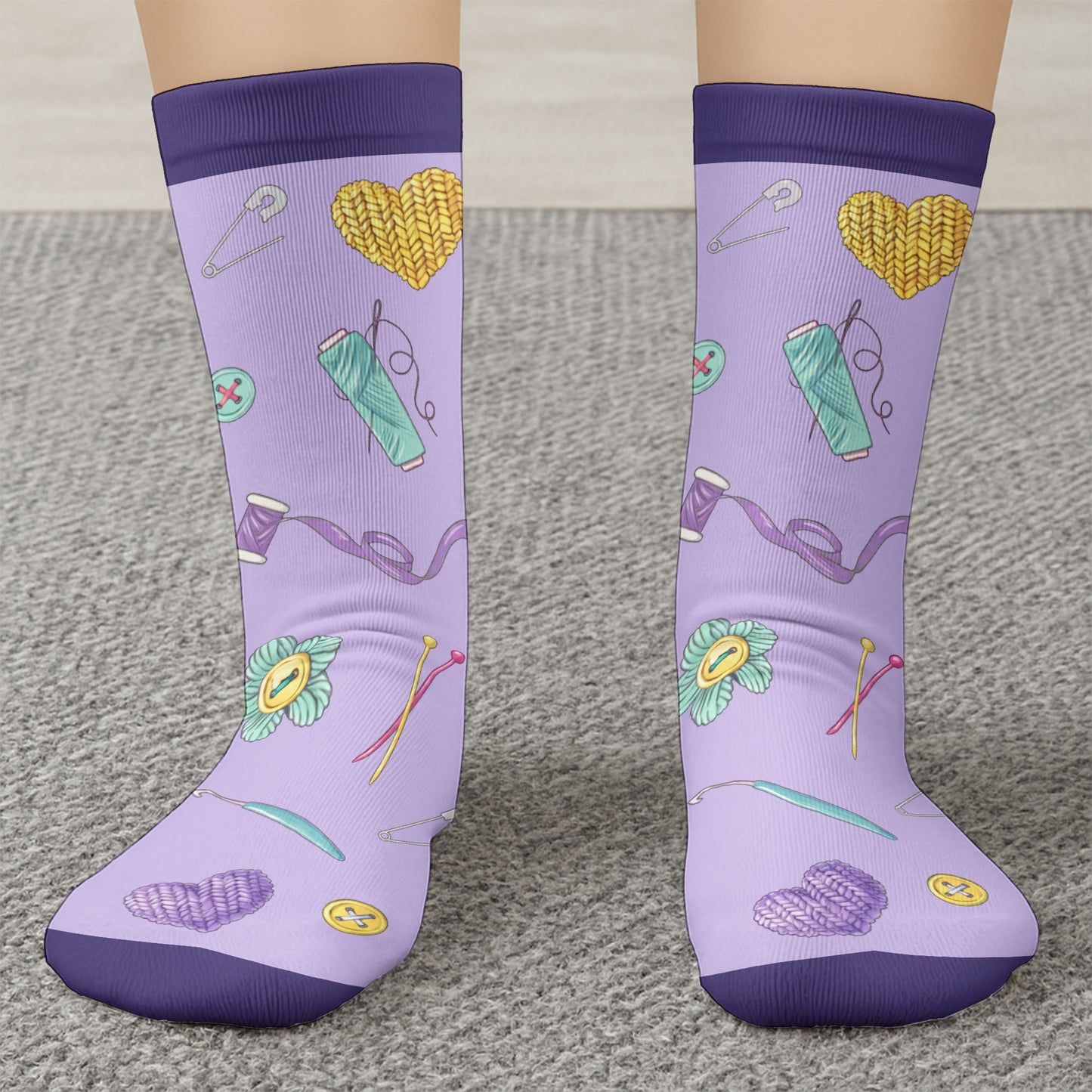 Shhh I'm Counting, Yarn Balls And Knitting Needles