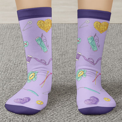 Shhh I'm Counting, Yarn Balls And Knitting Needles