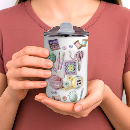 Craft A Unique Surprise Knitting Themed Tumbler