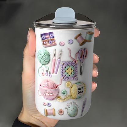 Craft A Unique Surprise Knitting Themed Tumbler