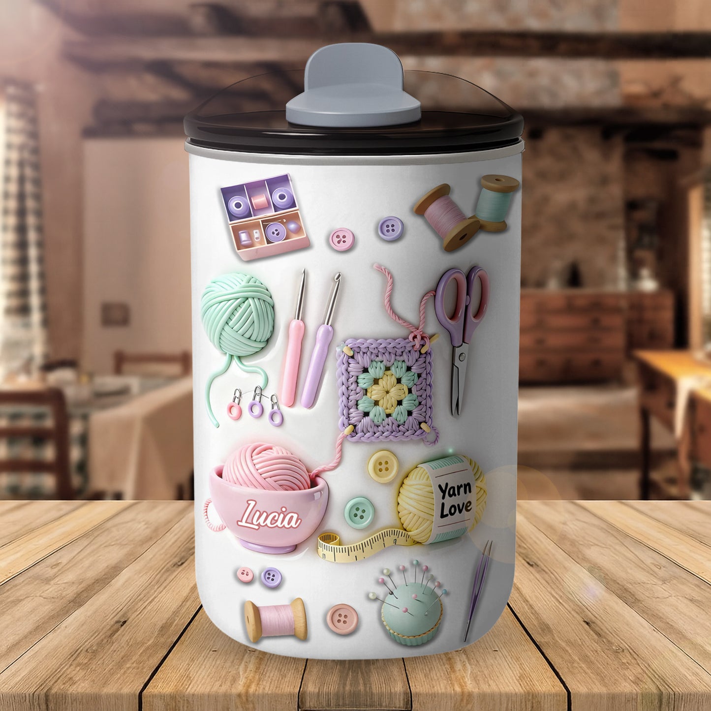 Craft A Unique Surprise Knitting Themed Tumbler