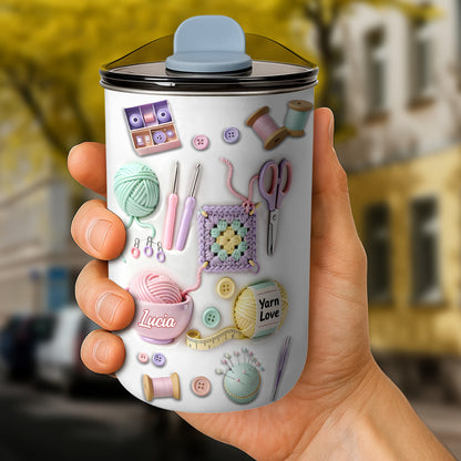 Craft A Unique Surprise Knitting Themed Tumbler