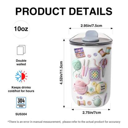 Craft A Unique Surprise Knitting Themed Tumbler