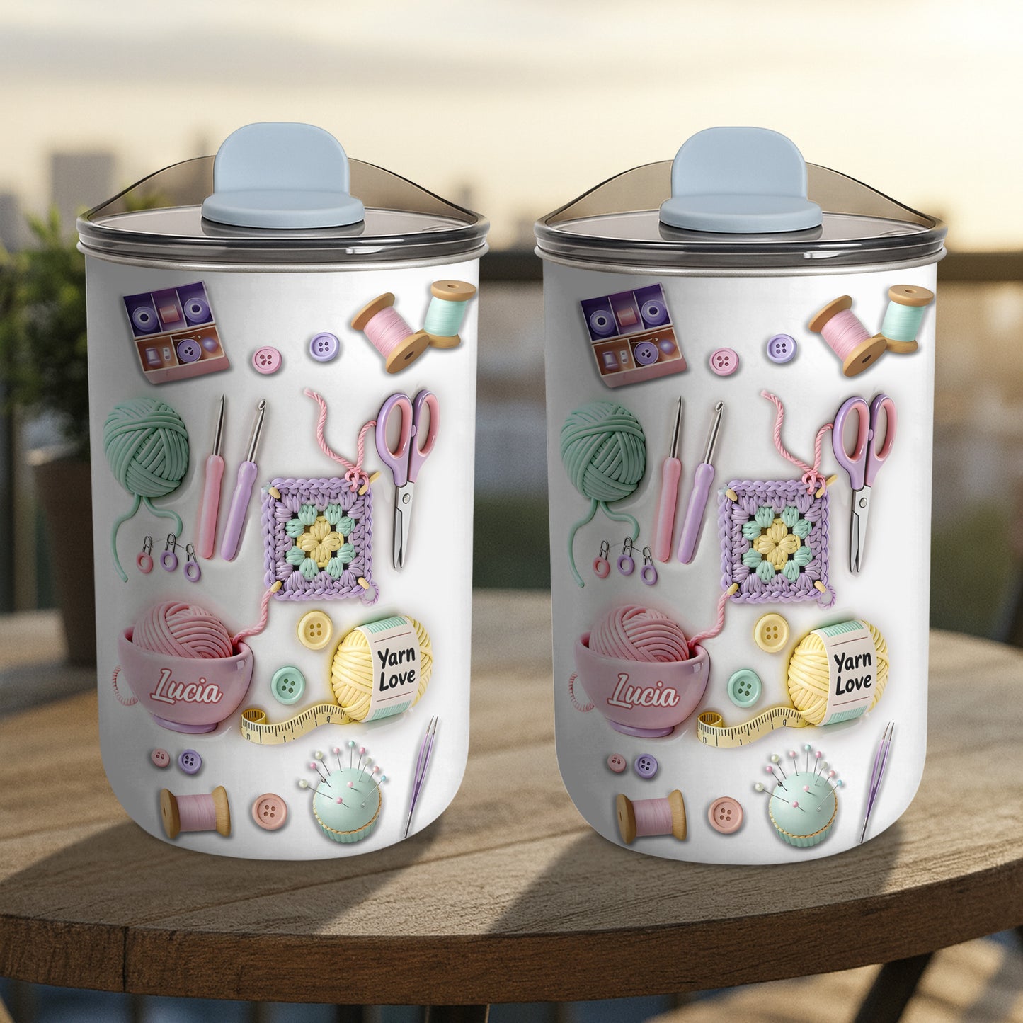 Craft A Unique Surprise Knitting Themed Tumbler