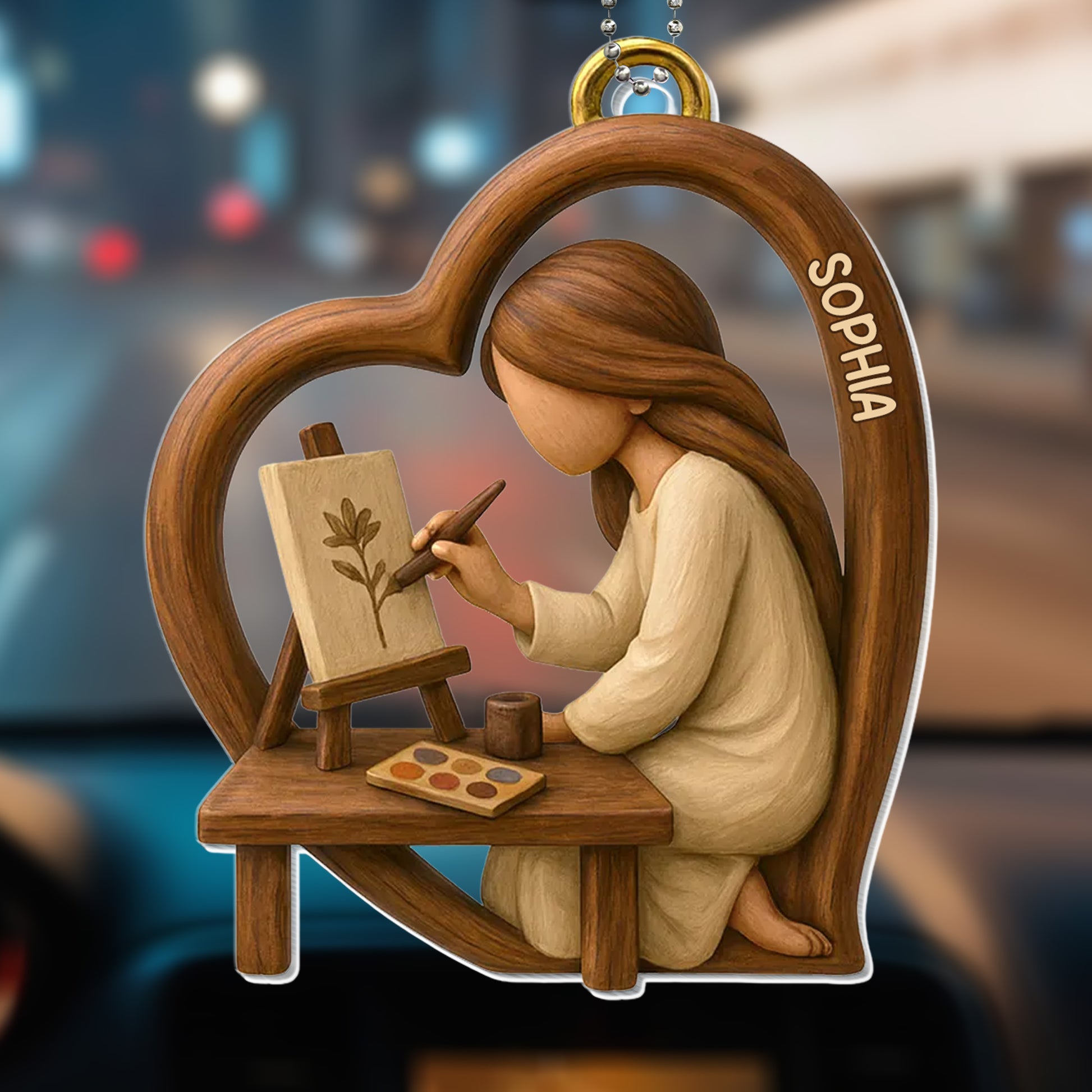 Talented Artist At Work, Customizable With Name