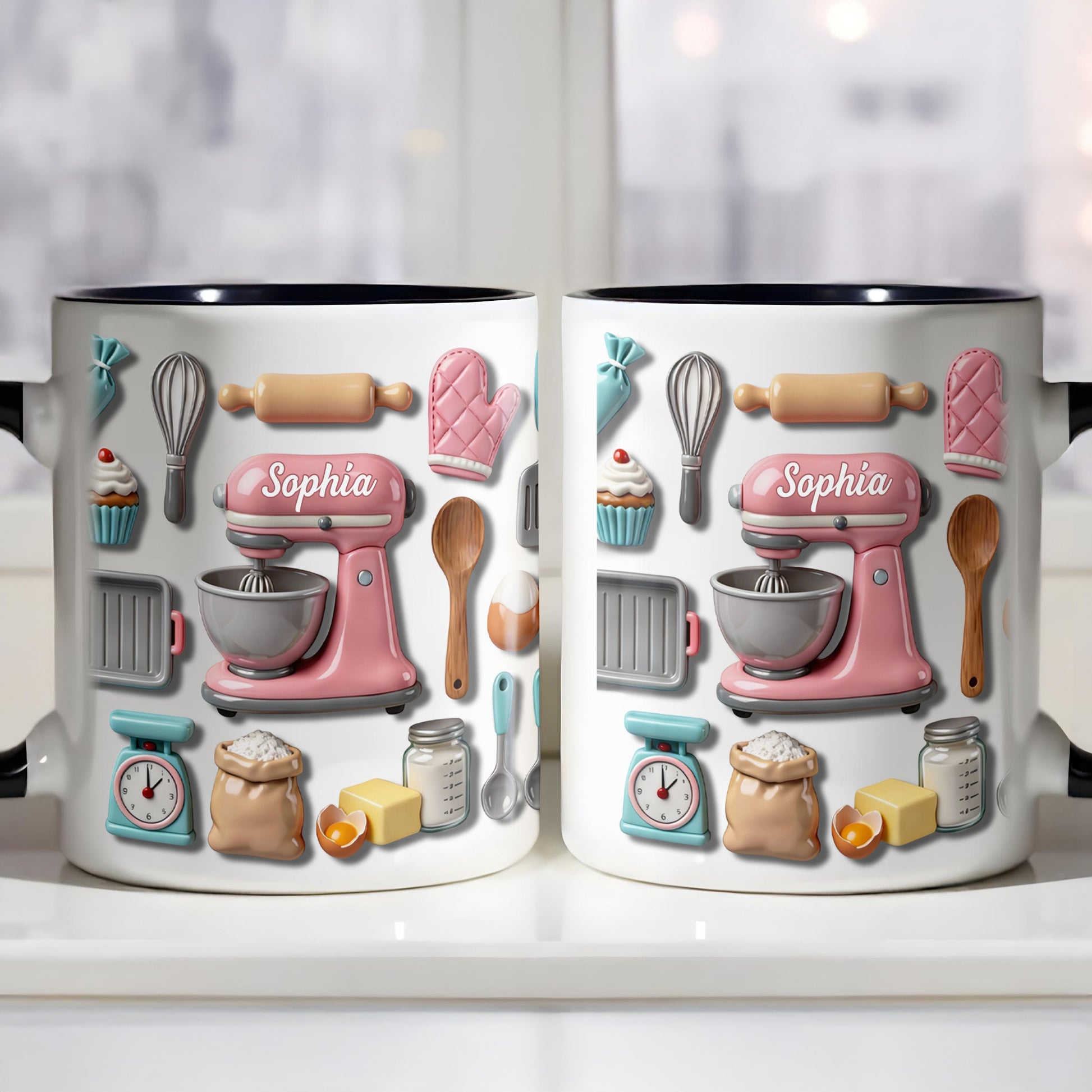 For The Love Of Baking, Mixer And Kitchen Tools Design