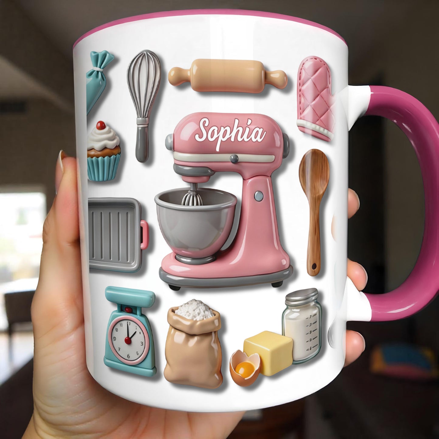 For The Love Of Baking, Mixer And Kitchen Tools Design