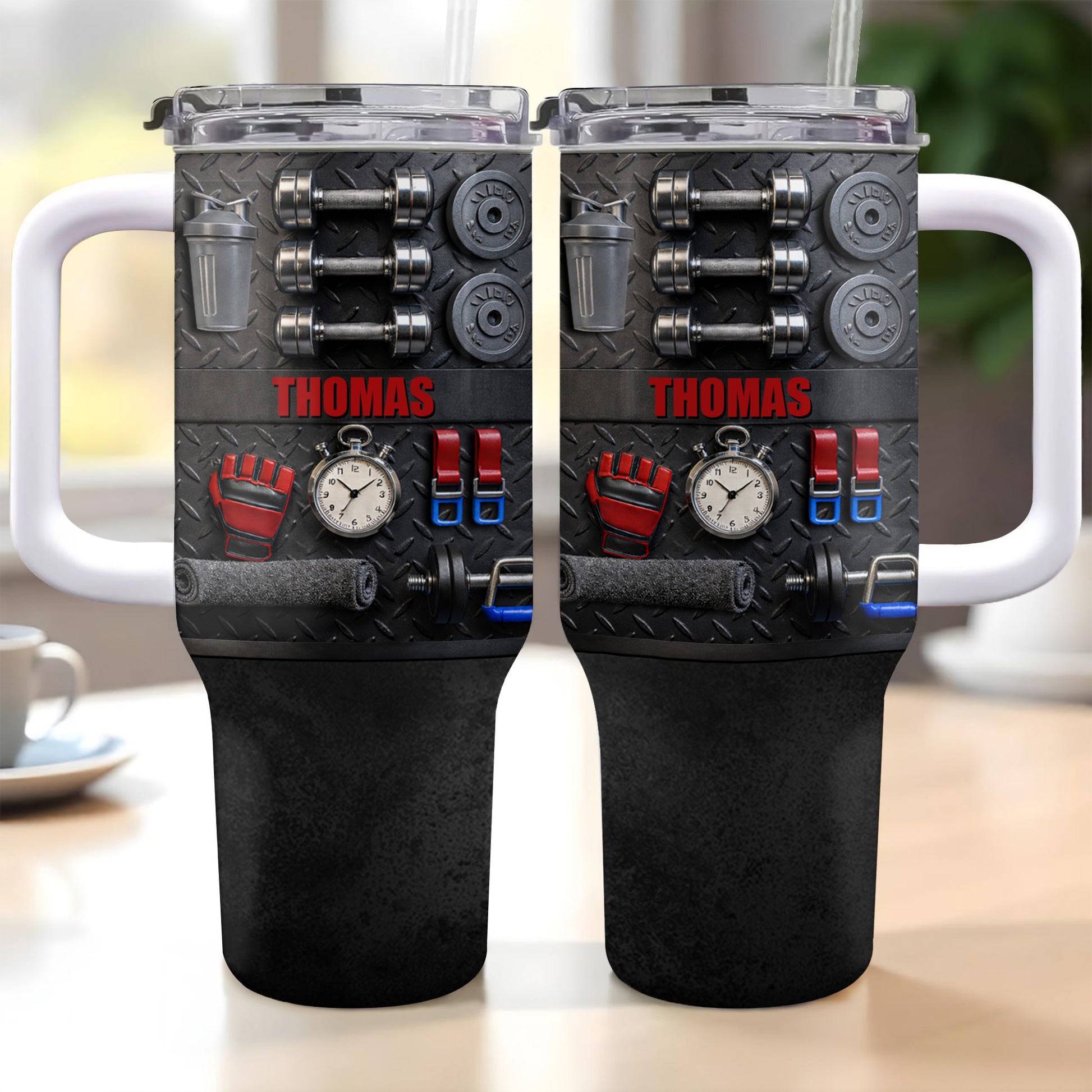 Customizable Gym-Inspired Tumbler For Fitness Lovers