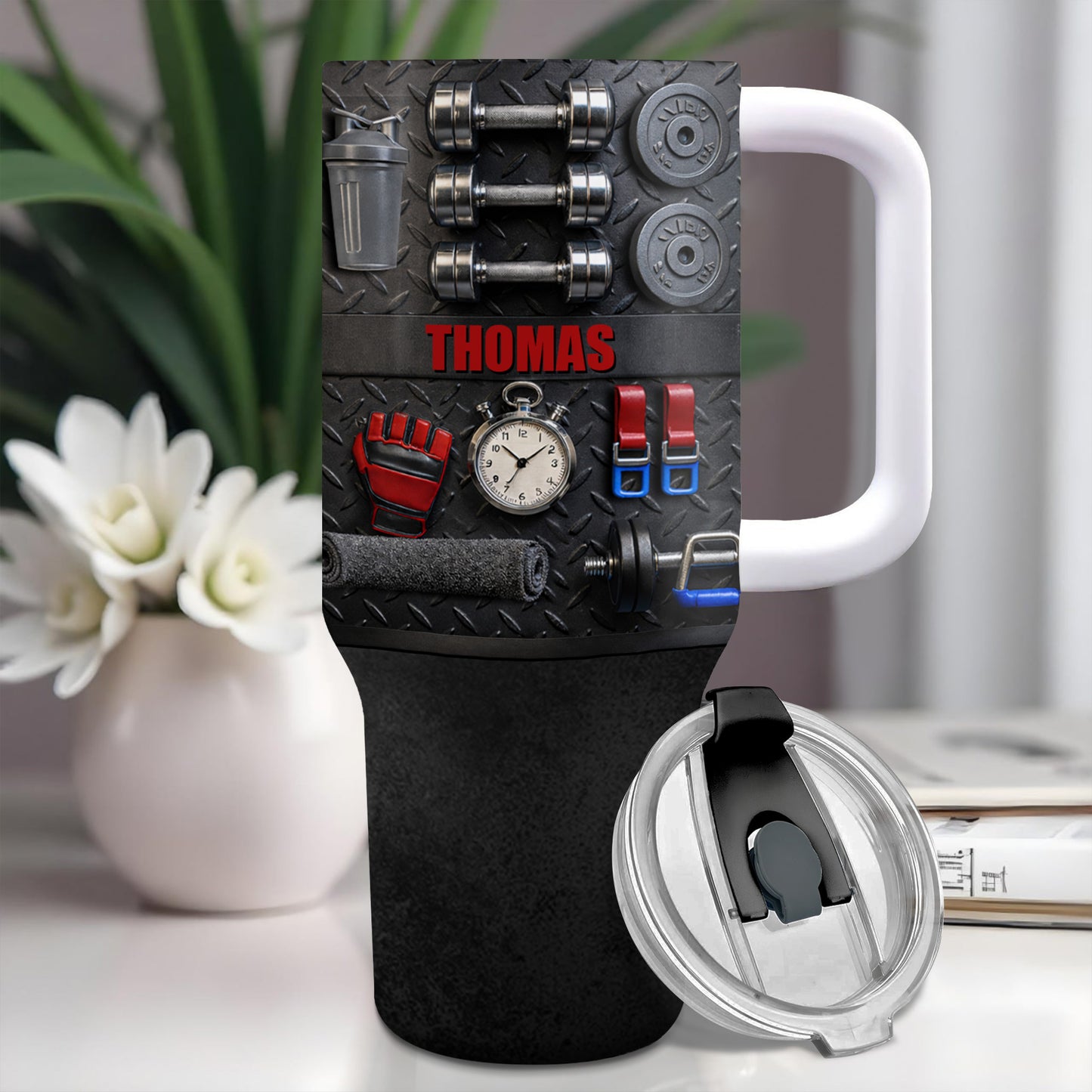 Customizable Gym-Inspired Tumbler For Fitness Lovers