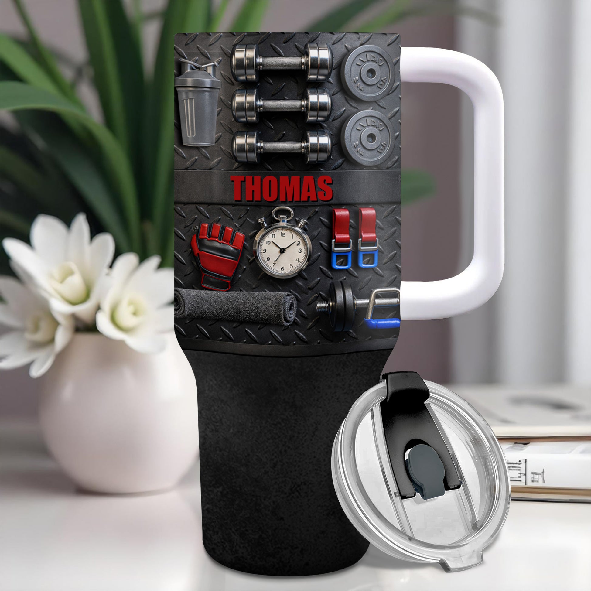 Customizable Gym-Inspired Tumbler For Fitness Lovers